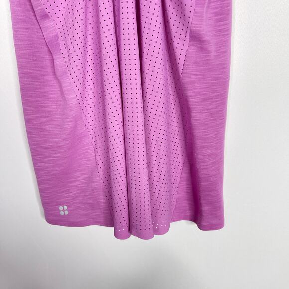 Sweaty Betty XSmall XS Purple Mesh Racerback Tank Top Performance Scoop Neck - Picture 6 of 9